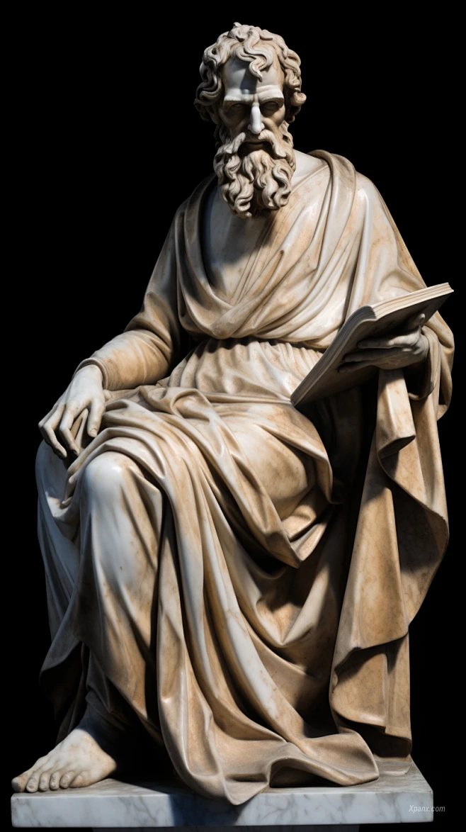 AI绘画_Prompts_percpiskot_A_statue_of_Pythagoras_Michelangelo_statue ...