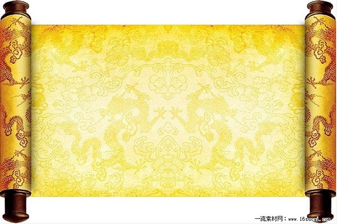 古典卷轴打开flash动画素材