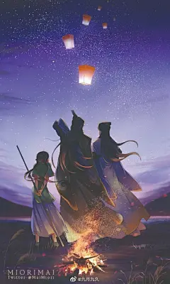 #魔道祖师##漫画#
这是多么美好的一刻啊
Twitter：Miori Mai ​​​​