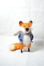 Red Foxy Needle felted ornament animal by feltingdreams on Etsy