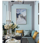 现代玄关纯手绘抽象油画金线画餐厅竖幅装饰画客厅沙发背景墙挂画