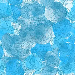 抽象画通用写意水彩无缝图案与牡丹。背景、卡片、横幅、海报、封面、请柬、标题或宣传册的平面设计。手绘矢