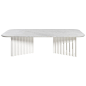 RS-Barcelona Large Plec Table in White Marble by A.P.O. For Sale at 1stdibs