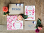 Brilliantly Colored DIY Floral Project for a Gorgeous Pennsylvania Wedding from Lauren Fair photography - wedding invitation