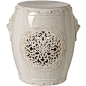 These Garden Stools are great in the shower to sit or place your shampoo and such.  Pretty to decorate.  InStyle-Decor.com Off White Garden Stool, Garden Stool Ideas, Chinese Garden Stools, Ceramic Garden Stools, Porcelain Garden Stools, Ceramic Side Tabl