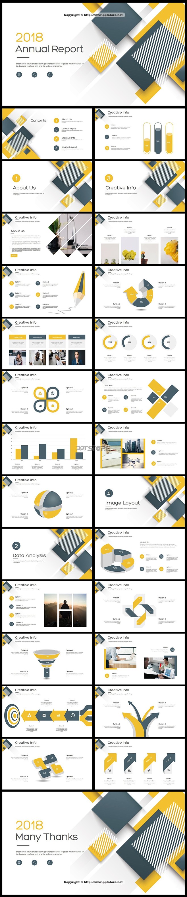 创意几何黄色总结报告工作计划商务策划模板