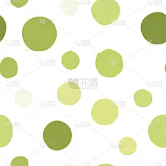 无缝图案与手绘彩色分散的五彩纸屑点。