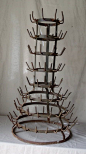 Vintage Wine bottle Dryer - This would be perfect for Erich's craft beer making!: 