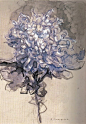 Piet Mondrian - Chrysanthemum (1909). | ; Art #采集大赛#
