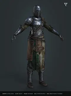 For Honor [2], Pawel Brudniak : Character from For Honor cinematic trailer. My task: sculpting tweaks and texturing.