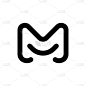 字母M标志