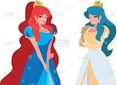 公主,自然美,图画书,性格,可爱的,飘然,图像,童话故事,爱