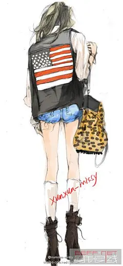 自由插画师 xunxun-missy - 第3页 - 服装画\手绘 - 穿针引线服装论坛@北坤人素材