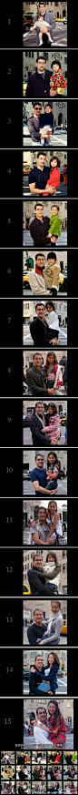 [【艺术创意】十五年感人父女照] 见证了女儿成长，也见证了父女深情。 - 一位有爱的爸爸15年来，每年都会和女儿在纽约街头的同一个地方摆同一个姿势拍照。