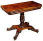 Pair of Mahogany Card Tables Attributed to Quervelle, Philadelphia, circa 1820 image 2