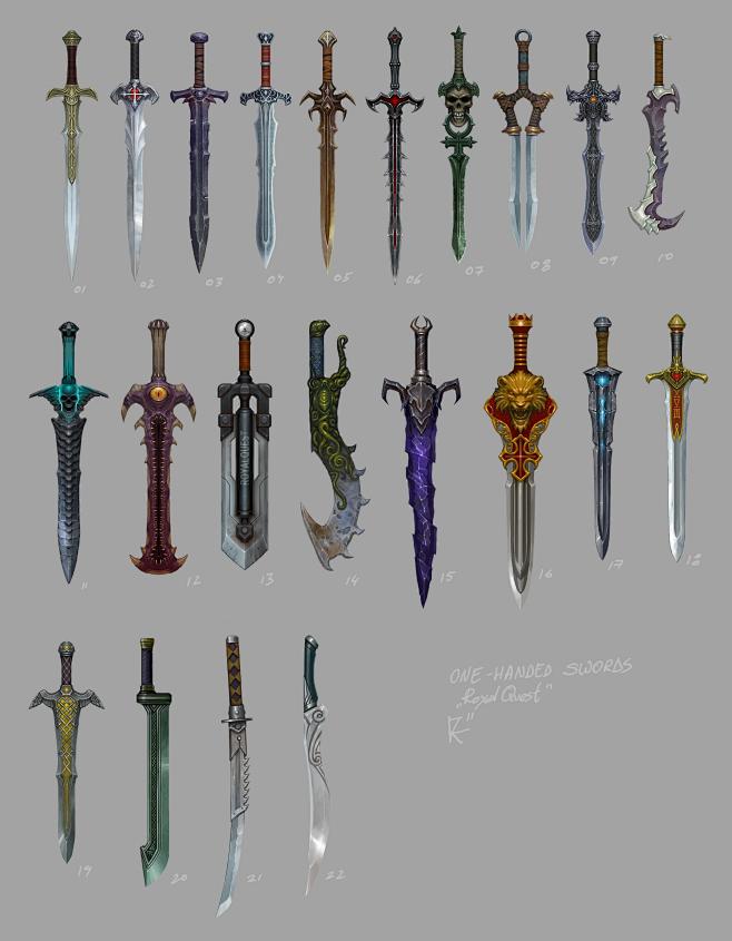 Game Art - weapons. ...