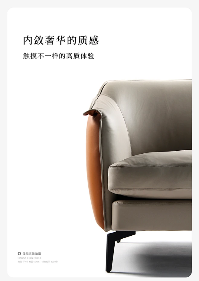 MOMOYANXUAN某某严选 意式极简真皮沙发椅轻奢拼色单人客厅休闲椅-淘宝网图片_家具/文案图片素材-花瓣网