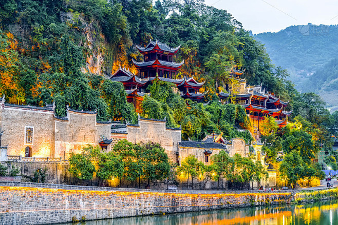 中国贵州省镇远古镇民居夜景_5713210500_5756296328