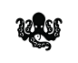 章鱼logo 章鱼 八爪鱼 触须 海怪 海产品 黑白色 商标设计  图标 图形 标志 logo 国外 外国 国内 品牌 设计 创意 欣赏