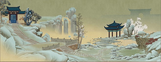绘真·妙笔千山—场景概念（关卡4） (6...