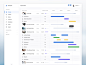 Project Status summary ui kit performance clean stats graph freebie design table navigation menu progress bar kit ui dashboard