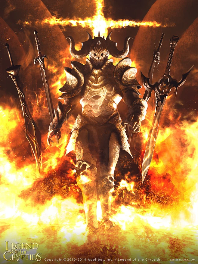 Legend of the Cryptids - Fire Knight (Regular)-花瓣网