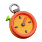 Stopwatch 3D Icon
