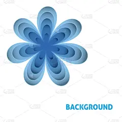 蓝色,纸,矢量,背景,简单背景,横截面,折纸工艺,贺卡,花