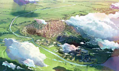 虫世木-w采集到绘画参考-背景