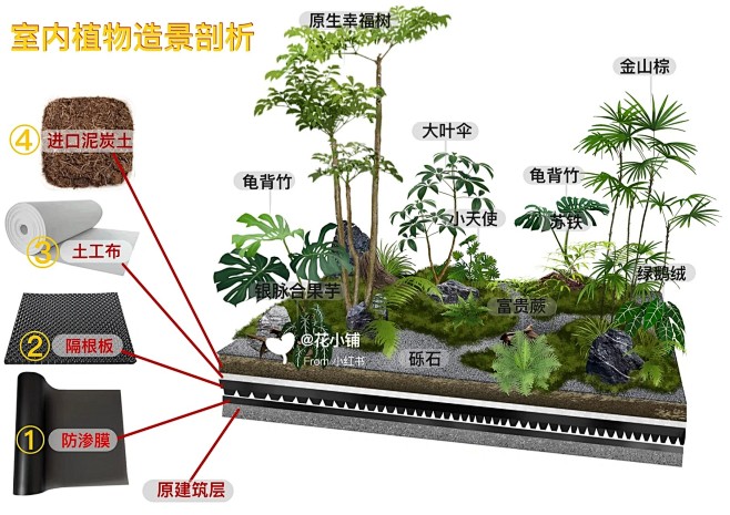 楼梯下的植物造景可以这样做！（超详细）_...
