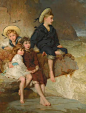 柔美淡雅的肖像古典油画︱乔治·埃尔加·希克斯