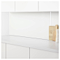 LYSEKIL 莱西克 挡水板 - IKEA : IKEA - LYSEKIL 莱西克, 挡水板, 该挡水板可使用 LYSEKIL 莱西克 铝架安装，也可以直接粘在墙面上。防止弄脏墙壁且易于清洗。耐热，防水，不沾油脂和灰尘，可以挂在厨房台面和炉子（瓦斯炉除外）后面的墙壁上。为这款挡水板搭配一个相同风格的操作台面，打造出和谐统一的外观。