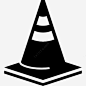 锥形交通信号的工具图标 页面网页 平面电商 创意素材