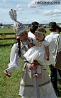 Yakut young mother and her child.