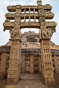 桑吉塔，古代佛教建筑，宗教神秘，石刻。印度中央邦的旅游目的地。