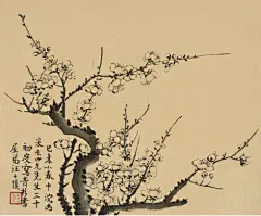 汪士慎（1686-约1762）字近人，号巢林，又号溪东外史，安徽歙县人。一生清贫穷窘，酷嗜茶，性爱梅，居扬州以卖画为生，安贫乐道。晚年双目失明，却自我安慰道从此不用再见那些忙忙碌碌的平常人了。以手摸索作画，经过不懈地努力后，比未失明时画得更加工妙。善画梅、竹，工篆刻、八分书。刻印与高翔、丁敬齐名。所画梅花清淡秀雅，有一股疏香冷气，以抒发其清高孤傲的襟怀。故金农评道：“千花万蕊，管领冷香，俨然灞桥风雪中。”