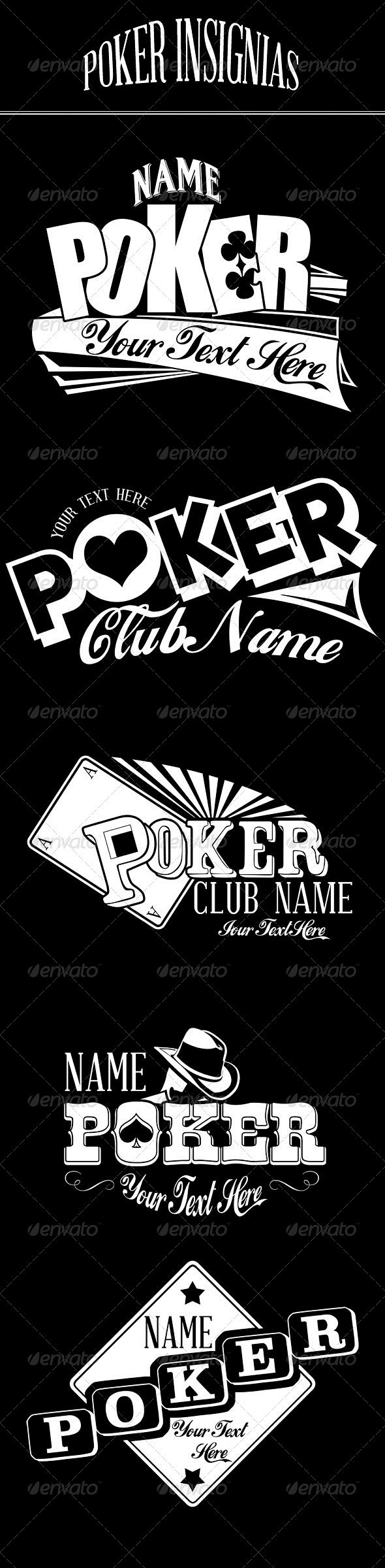 Poker Insignias - Ba...