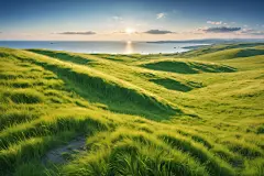 大自然嫩草摄影图