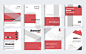 企业宣传册封面设计与简单形状。简约设计的年度报告.