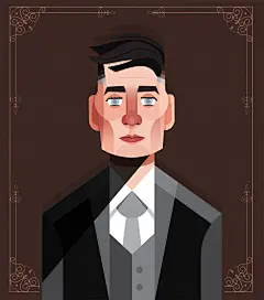 扁平风！12张名人人物插画作品