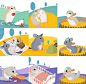 Kkomjirak 啮齿动物宠物食品包装设计，可爱韩国风插画设计