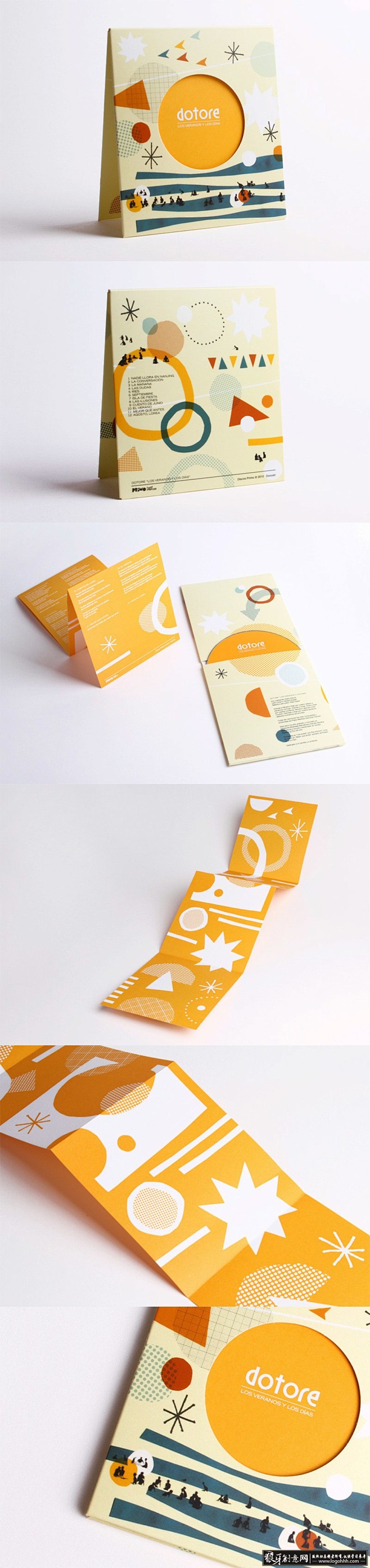 包装设计灵感 立体卡片 折页 雪花 圆形...