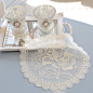 韩国代购  蕾丝装饰圆形餐垫  桌垫 精致台灯垫 茶几桌布蕾丝垫子