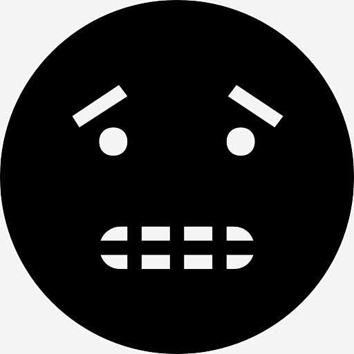 担心黑着脸图标免抠素材emoji设计图片