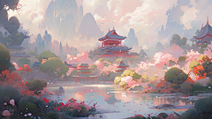 小刷子酱采集到场景-Q版-景物