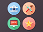 Flat icons experiment