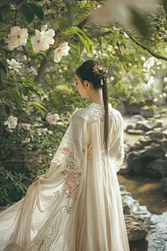 聪敏的桂花旗袍美女人物肖像摄影图片
