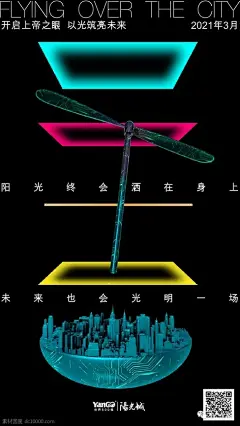 阳光城-广西与光同频共瞰南宁海报设计