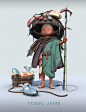 Feudal Japan Challenge - Fisherman, Roxane Hinh : Realtime character made for Artstation Feudal Japan Challenge 
Concept by Servane Altermatt 
https://www.artstation.com/shaose