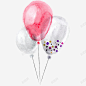 清新唯美水彩气球 元素 免抠png 设计图片 免费下载 页面网页 平面电商 创意素材